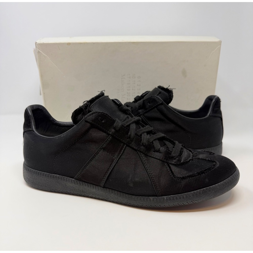 Maison Margiela Replica GAT Satin Sneaker Black Size 8 US 41 EU